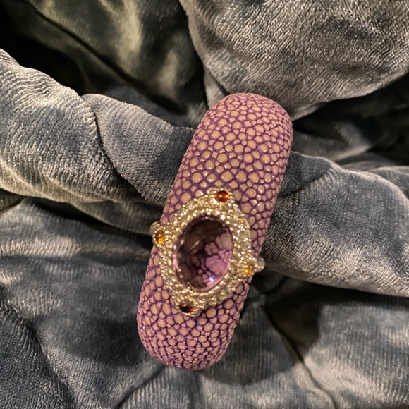 Judith Ripka stingray leather cuff